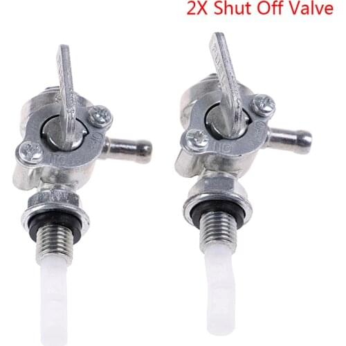 2pcs Shut Off Valve Gas Fuel Tank Pump Petcock Switch Gasoline Generator Tank Pump