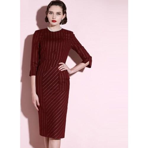 High End Temperament Slim Dress WomenS Long Sleeve 2021 Spring And Autumn New Slim Waist Dress