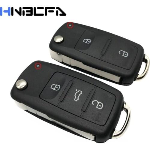 2/3 Button Car Remote key shell For Skoda Octavia VW Volkswagen Golf Mk6 Tiguan Polo Passat CC SEAT Replacement Folding Key Case
