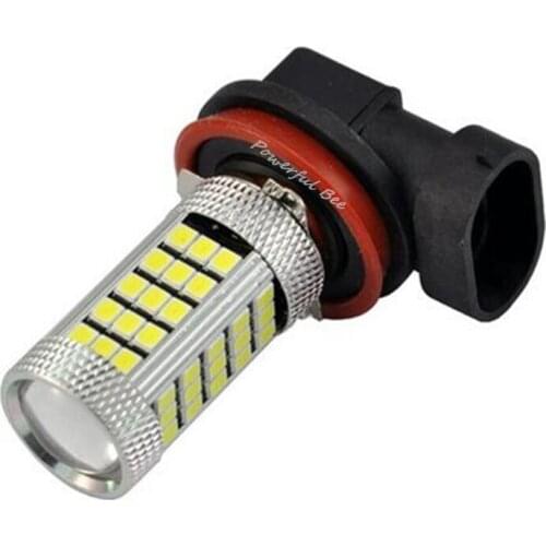 2 x H8 H11 66SMD DC12V automobile car LED fog lamp white yellow amber ice blue DRL lights bulb