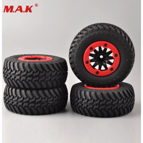 4pcs/ Set Tires&Bead-Lock Wheel 30004 For 1:10 RC Short Car Course Truck Motorbike TRAXXAS Slash