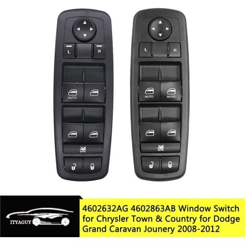 Car Front Left Power Master Window Switch 4602632AG For Dodge Journey Nitro Jeep Liberty 2008-2012 4602632AB 4602632AC 4602632AD