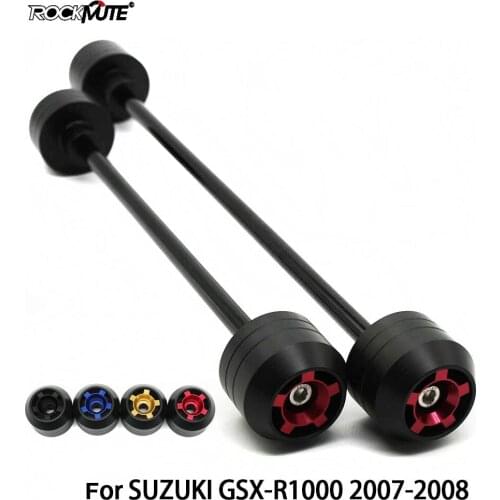 For SUZUKI GSX-R1000 GSXR1000 GSXR 1000 2007-2008 Motorcycle POM Front Rear Wheel Axle Fork Falling Protector