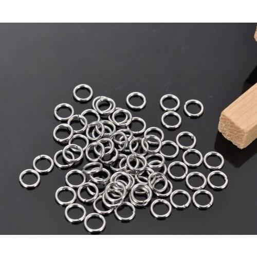 DoreenBeads Retail Stainless Steel Open Jump Rings 5mm Dia.Findings,sold per pack of 500