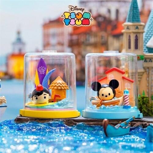 Disney Travel Together Series Tsum Tsum Toy Mickey Mouse Minnie Woody Buzz Lightyear Action Figure Gift Kid Toy Model Decoration