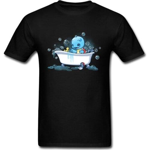 Bath Time T-shirt Mens Turtle Rubber Duck T Shirt Man Tops Tees Fathers Lovely Gift Clothes 100% Cotton Tshirt Harajuku