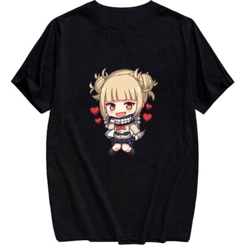 CLOOCL Anime My Hero Academia Toga Himiko Cotton T-shirt Fashion Summer Short Sleeve Harajuku Cute Tee Casual Hip Hop Clothes