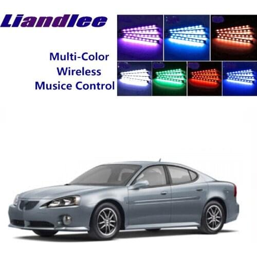 LiandLee Car Glow Interior Floor Decorative Seats Accent Ambient Neon light For Pontiac Grand Prix MK7 2004~2008