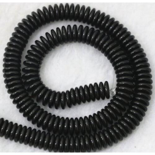 Black Resin Beeswax Best-selling Fashion Charming 6X2mm 8X2mm Abacus Spacer Beads Loose Beads 15 Inches B92