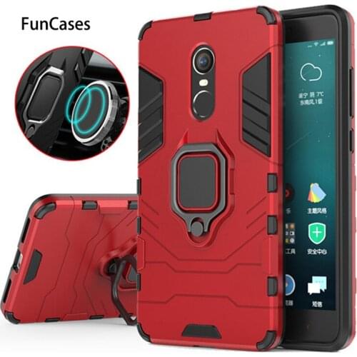 Magnetic Shockproof Armor Phone Case For Xiaomi Redmi Note 4X Luxury Car Ring Holder Stand Hard Back Cover For Red Mi note4x 4 x