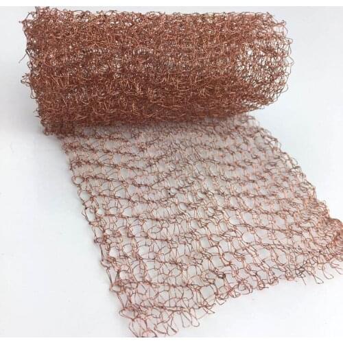 Copper Mesh for distillation 2 Meter 100mm Width Corrugated Mesh For Distillation Reflux Moonshine Brewing Pest Control