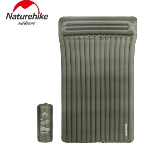 Naturehike Camping Inflatable Sleeping Mat With Pillow 9cm Thickening 1-2 Persons Portable Tent Mattress Outdoor Waterproof Pad