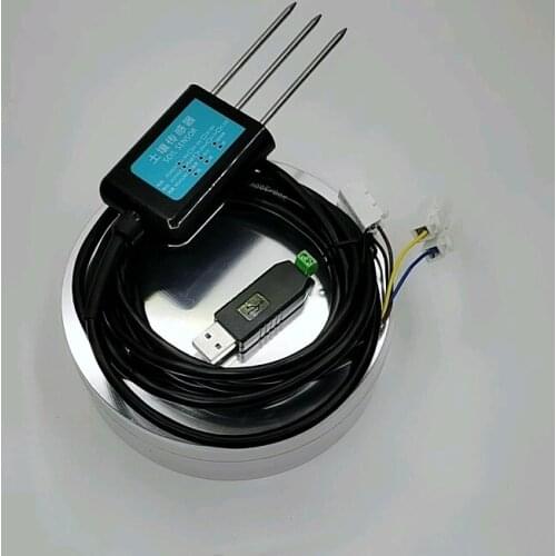 7 IN 1 Online monitoring datalogger LORA LORAWAN RS485 soil moisture temp EC salinity NPK sensor