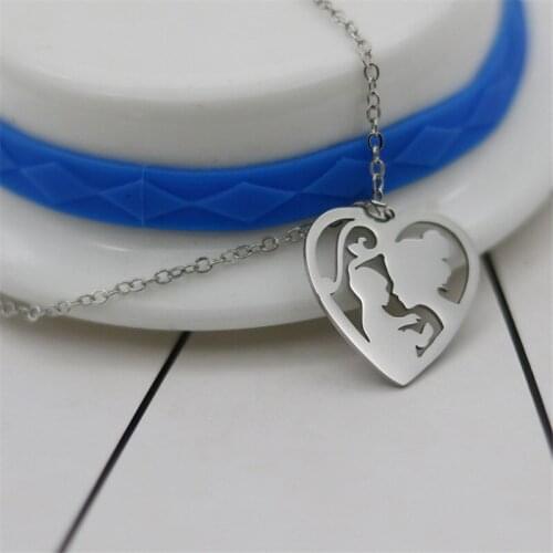 Wholesale Mother and Baby Necklace Trendy Style Stainless Steel Mothers Day Pendant Necklace Jewellery Mother Gift