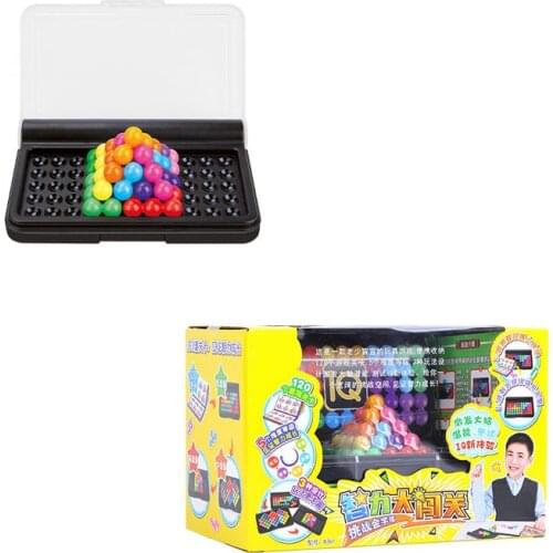 Pyramid Smart Games IQ Puzzler Intelligence 120 Challenges Educational Toys Puzzle Family Game Montessori Toys Kids Gift