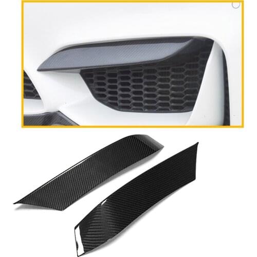 Suitable for BMW M3 M4 F80 M4 F82 F83 modified carbon fiber wrap angle dry carbon anti-collision carbon fiber corner protection