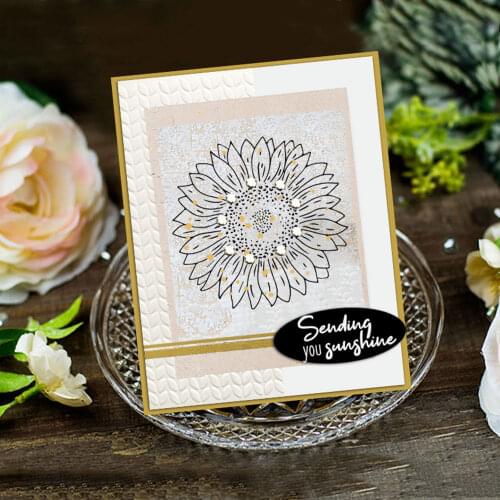Sunflower metal cutting dies cut die and stamp Leaves and tree mold Scrapbook paper craft knife mould blade punch stencils