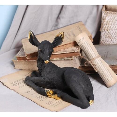 Nordic Resin Donkey Shape Ornaments Home Desktop Decorations Animal Figurine and Miniatures Home Decor Animal Model