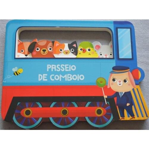 Parent Child Kids Portuguese Book Early Education Enlightenment Cute Picture Interesting Story 3D Cardboard Reading Libros Age 1