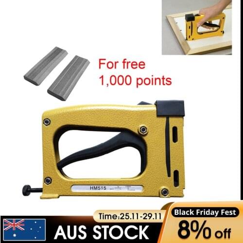 Manual Metal Point Driver Stapler Picture Framing Tool + 1000Pcs Points Point Driver Stapler Picture Framing Tool Kit Durable