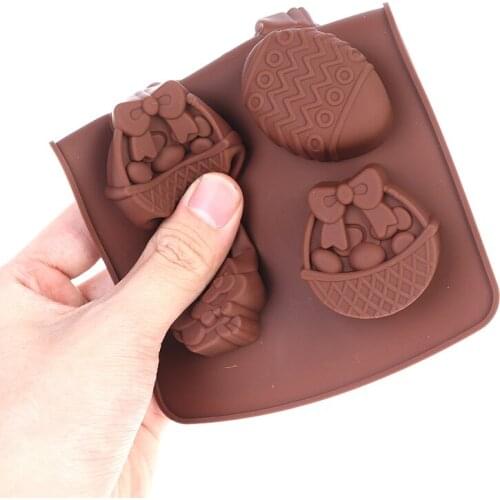 Easter Day Egg Shape Silicone Mold Gummy Animal Fondant Chocolate Candy Mould Cake Baking Decorating Tools Kitchen Bake Tool