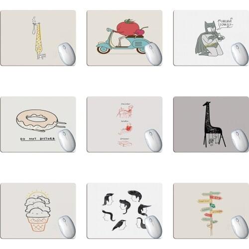 Cute Cartoon Animal Food Mouse Pad Student Computer Mouse Non-slip Notebook Pad Office Keyboard Protection Pad Table Mat