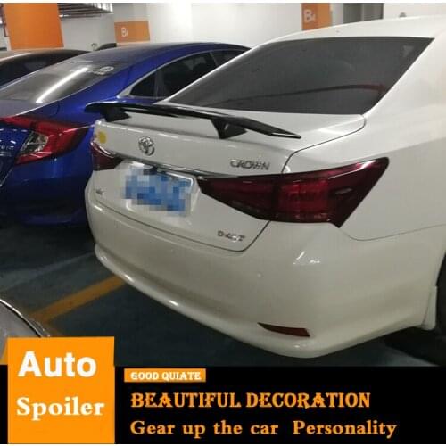 For Toyota Crown Spoiler 2015 2016 2017 2018 New Crown ABS Material Car Rear Wing Primer Color Trunk Rear Spoiler Sport Screw