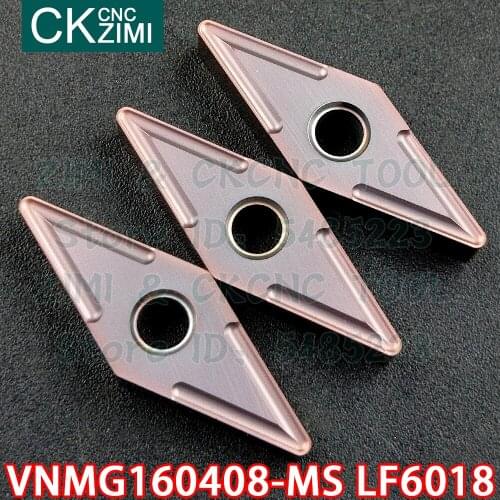 VNMG160408-MS LF6018 VNMG 160408 MS LF6018 carbide inserts External turning insert tool CNC Metal lathe tool for stainless steel
