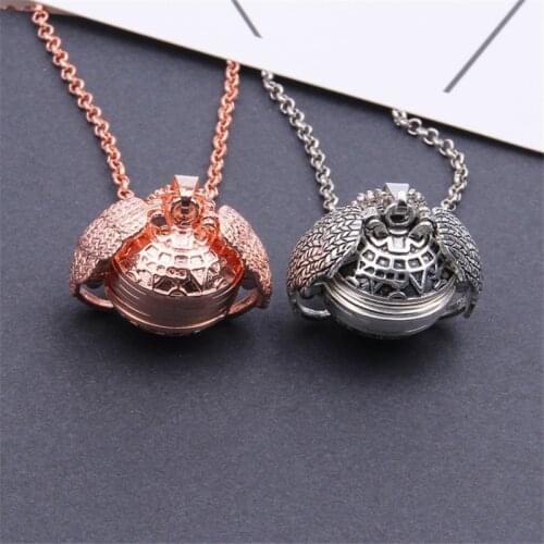 Magic Photo Pendant Memory Floating Locket Necklace Angel Wings Flash Box Fashion Gifts Album Box Necklaces for Women Jewelry