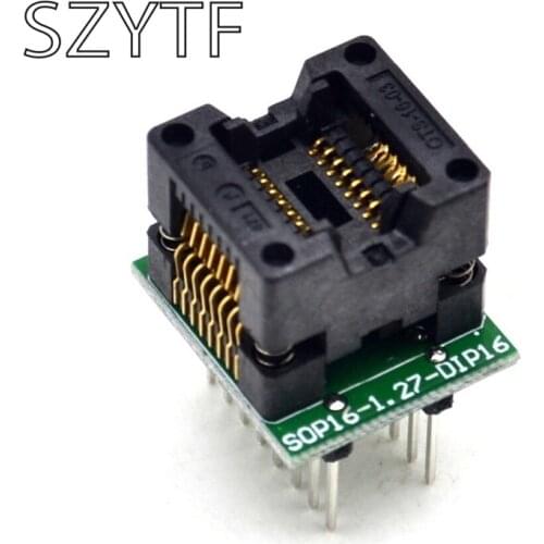 Top Quality Chip programmer SOP16-1.27 adapter socket to DIP16 ots16-1.27-03