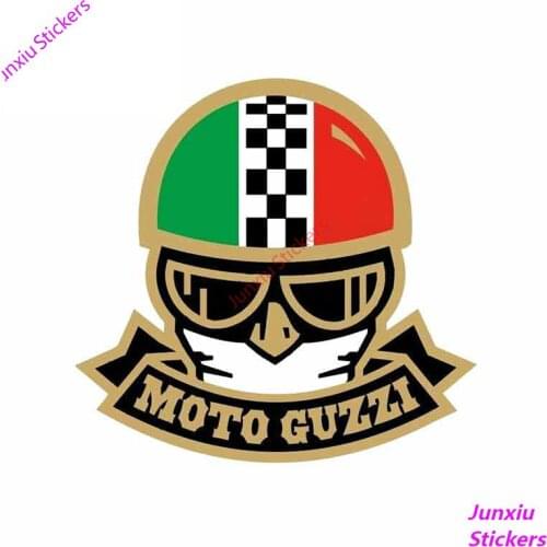 Funny Car Stickers and Decals for MOTO GUZZI Waterproof JDM Laptop Vinyl Fine Motorcycle Vinyl Exterior Decoration KK13*13cm