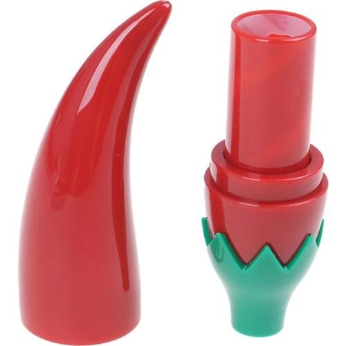 1PCS Red Empty Cosmetic Containers Lipstick Tube Pepper Lipstick Tubes DIY Cream Jars Cosmetic Packaging