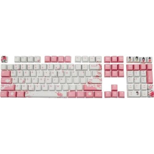 108 Keys OEM PBT Dye Sub Keycaps Full Set Mechanical Keyboard Keycaps PBT Dye-Sublimation Keycaps