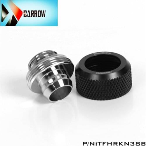 2pcs Barrow Color G1 /4 10 X 13mm hose soft tube hand Compression fittings water cooling cooler TFHRKN38B, Gadget