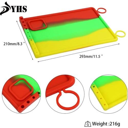 5 Pcs Colorful Silicone Dab Mat Foldable Silicone Pad Non-stick Oil Wax Silicone Mat Waterproof Easy to Clean