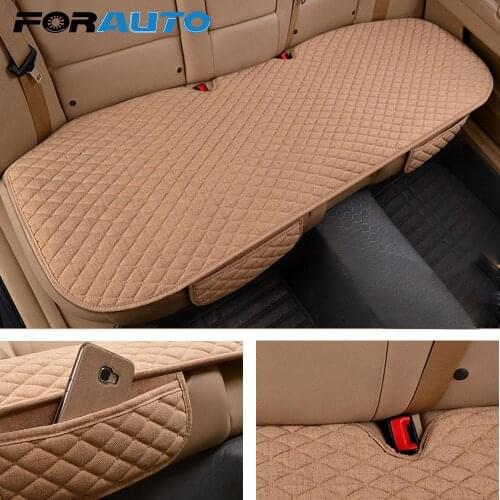 Auto accessories Front Rear Cushion Flax Car Seat Cover Breathable Protector Mat Pad Linen Fabric Universal Four Seasons