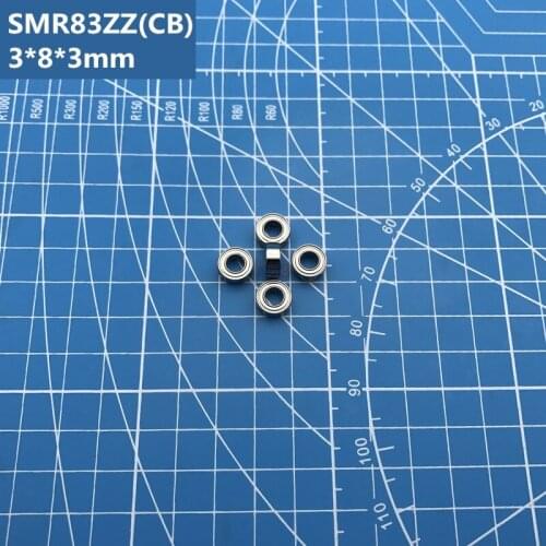 Free shipping 2pcs high quality SMR83ZZ (3*8*3 mm) Hybrid Ceramic Stainless Steel Deep Groove Ball Bearings SMR83Z SMR83