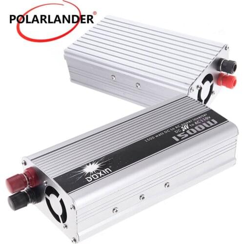Free shipping voltage transformer modified sine wave USB charger DC 24V to AC 110V 1500w car power inverter converter