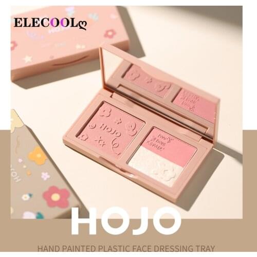 ELECOOL 3D Bronzer Highlighter For Face Makeup Stick Cream Texture Contour Shimmer Powder Makeup Matte Blush Palette