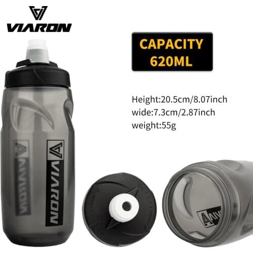 VIARON Bicycle Water Bottle 620ML Leak-proof Cycling Drinking Mountain Bike Sports Bottle Dustproof Cup Portable Bike Bottle