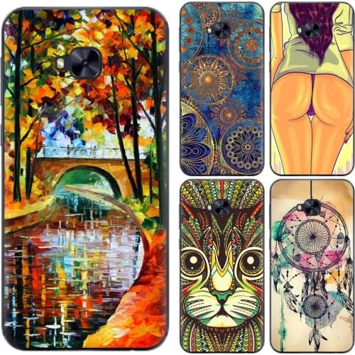Phone Case For Asus Zenfone 4 Selfie Pro ZD552KL 5.5-inch Cute Cartoon High Quality Painted TPU Soft Silicone Back Cover Shell