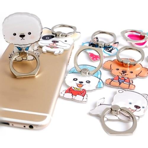 UVR Dog Paw Mobile Phone Stand Holder Husky Dog Finger Ring Mobile Smartphone Holder Stand For iPhone Xiaomi Huawei All Phone
