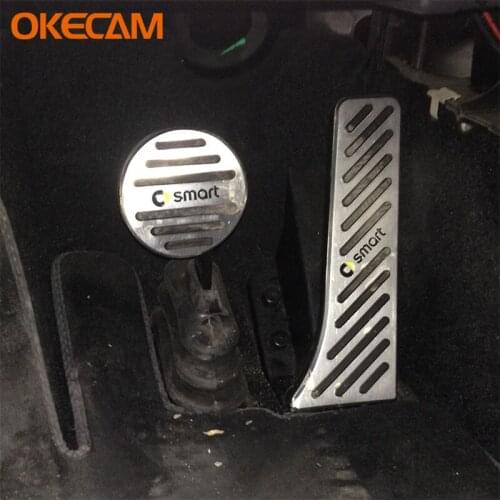 For Benz Smart 451 Fortwo 2009-2014 Car Accelerator Footrest Pedal Brake Clutch Pad Accessories