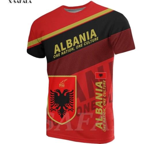 Argentina Algeria Albania Serbia Uruguay Country Flag 3D Fashion Over Printed Round Neck T Shirt Men Women Harajuku Casual Tee