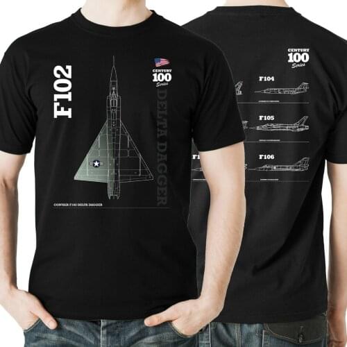 USAF Century Series F102 "Delta Dagger" Interceptor T-Shirt. Summer Cotton Short Sleeve O-Neck Mens T Shirt New S-3XL