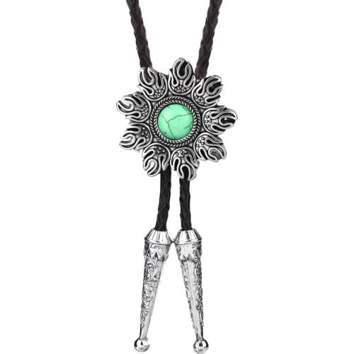 New 2019 bolo tie sunspark natural turquoise neckline for both men and women