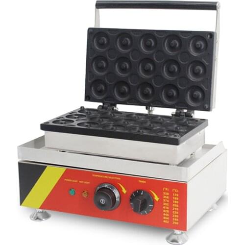 Hot selling 15 holes Commercial Electric Mini donut making machine waffle doughnut maker snack machine With high quality