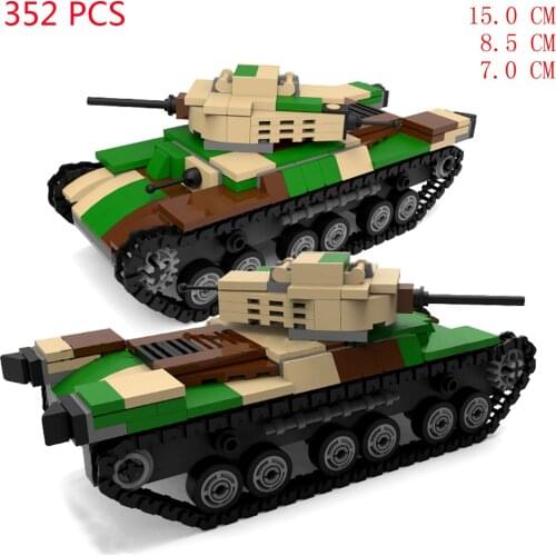 Hot military WWII technices weapons Type 97 medium tank Japan army war vehicles equipment model Building Blocks bricks toys gift