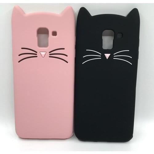 Cat Phone Case For Samsung Galaxy A5 A7 J3 J5 J7 2017 2016 A8 A6 Plus J4 J6 J8 2018 S6 S7 S8 Plus Grand Prime Soft Silicon Cover