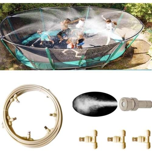 Beige Home Garden Watering Irrigation Garden Supplies Spray Kit For Greenhouse Garden Patio Waterring Irrigation Mist 6M to 18M